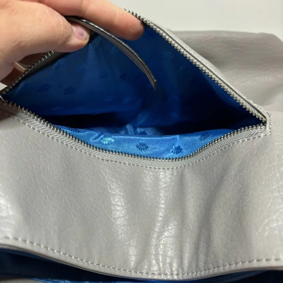 Juicy Couture Grey Hobo Tote Silver Hardware NWT - Picture 10 of 12